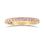 Fancy Light Pink Diamond Half Eternity Ring