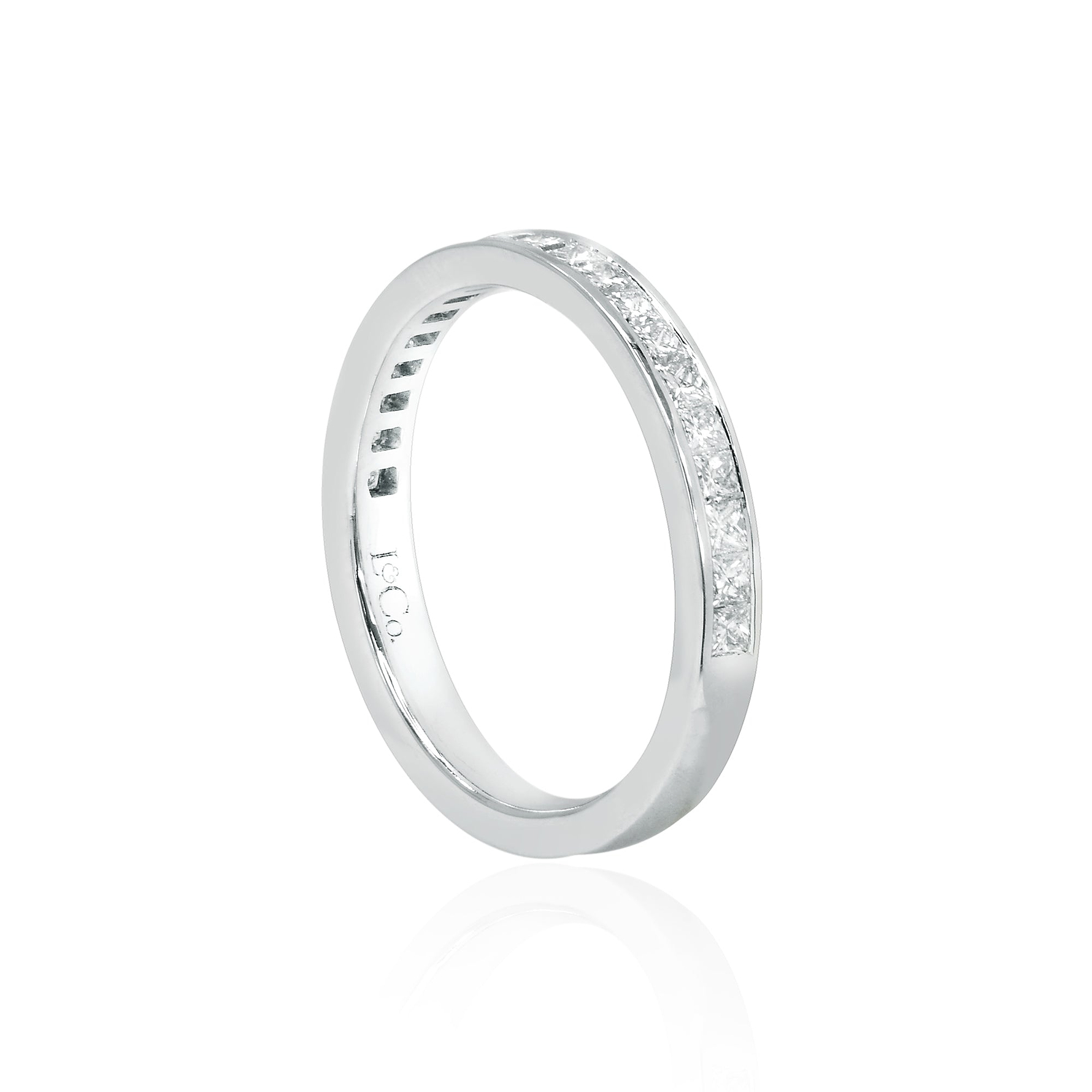 Princess Diamond Half Eternity Wedding Ring - 3