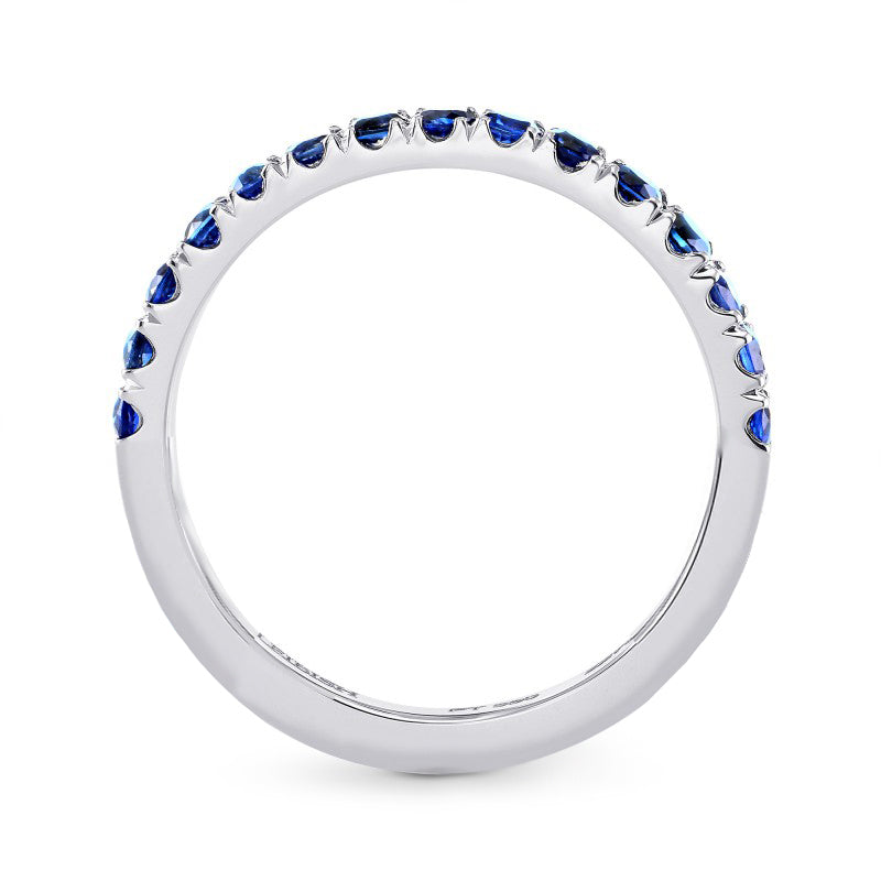 Sapphire Half-Eternity Band Ring - 2