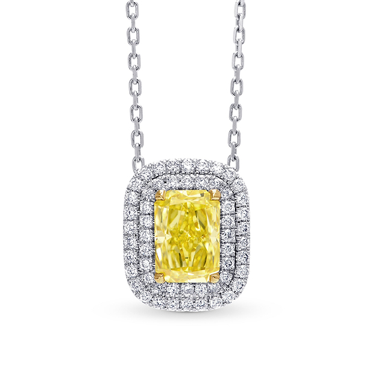 Open Pave Double Halo Pendant Setting
