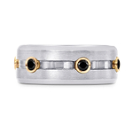 Black Diamond Gents Wedding Band Ring