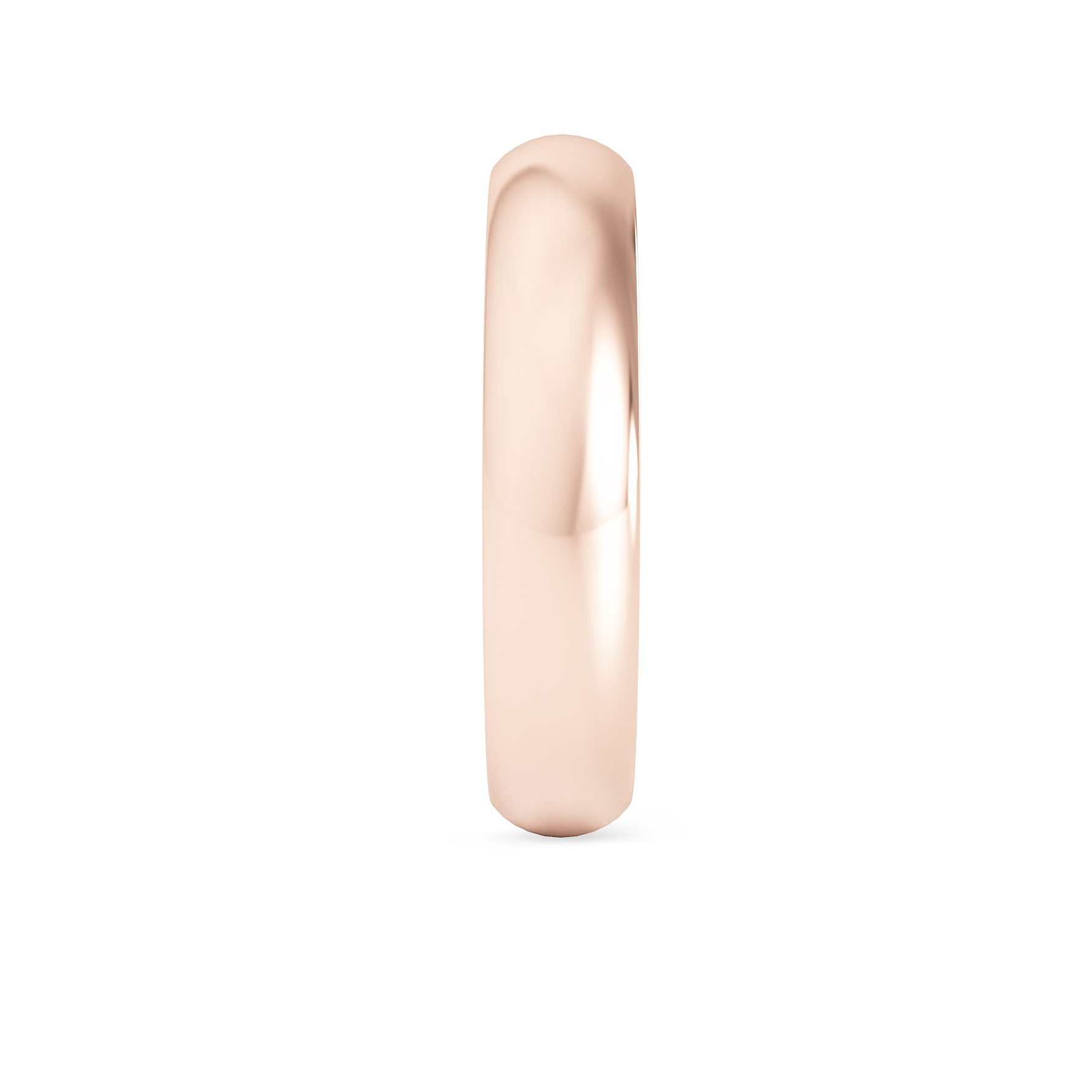 Comfort Fit Domed Wedding Band-4.0MM - 11