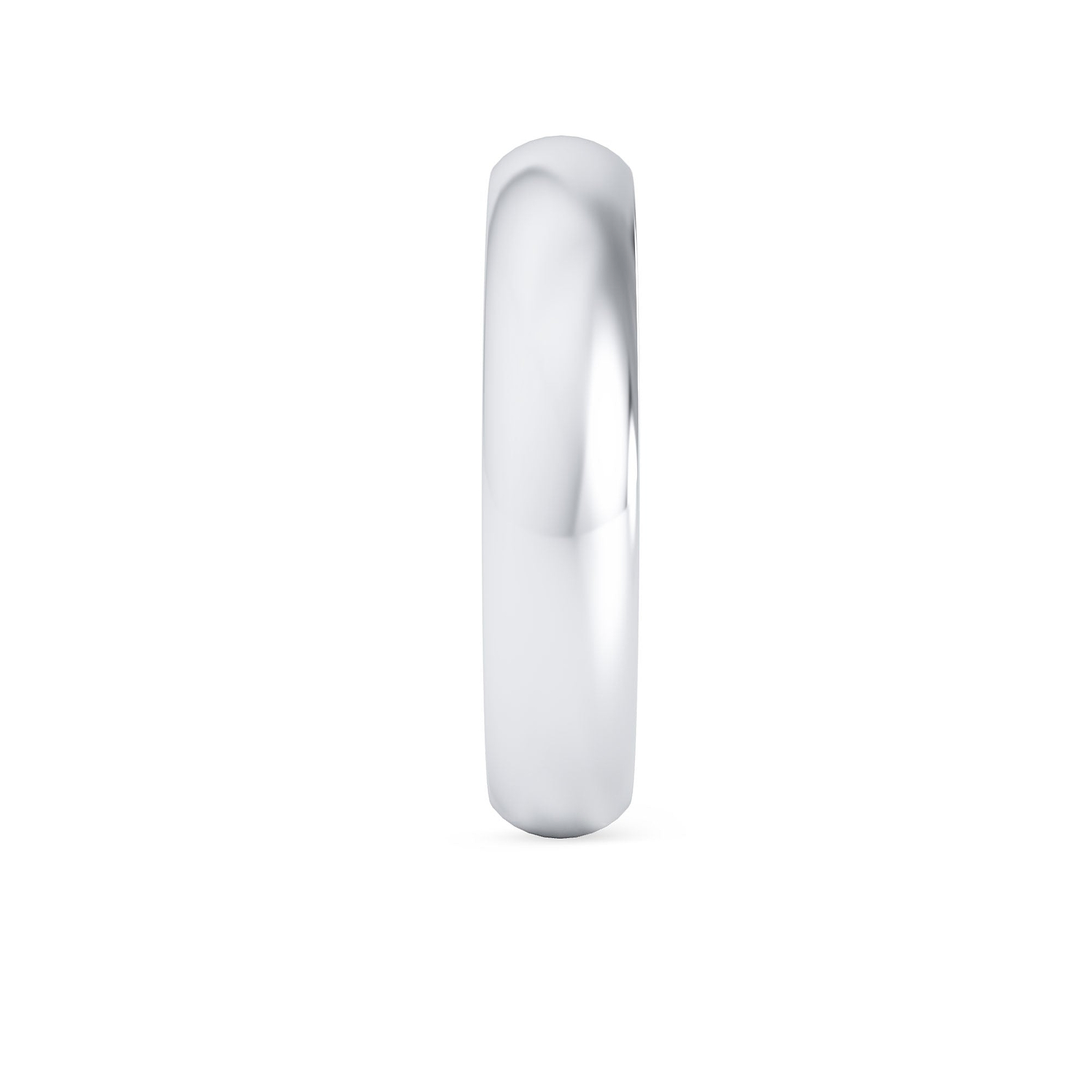 Comfort Fit Domed Wedding Band-4.0MM - 3