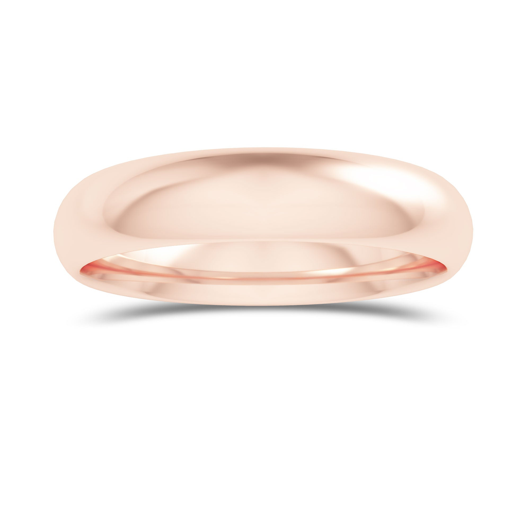 Comfort Fit Domed Wedding Band-4.0MM - 9