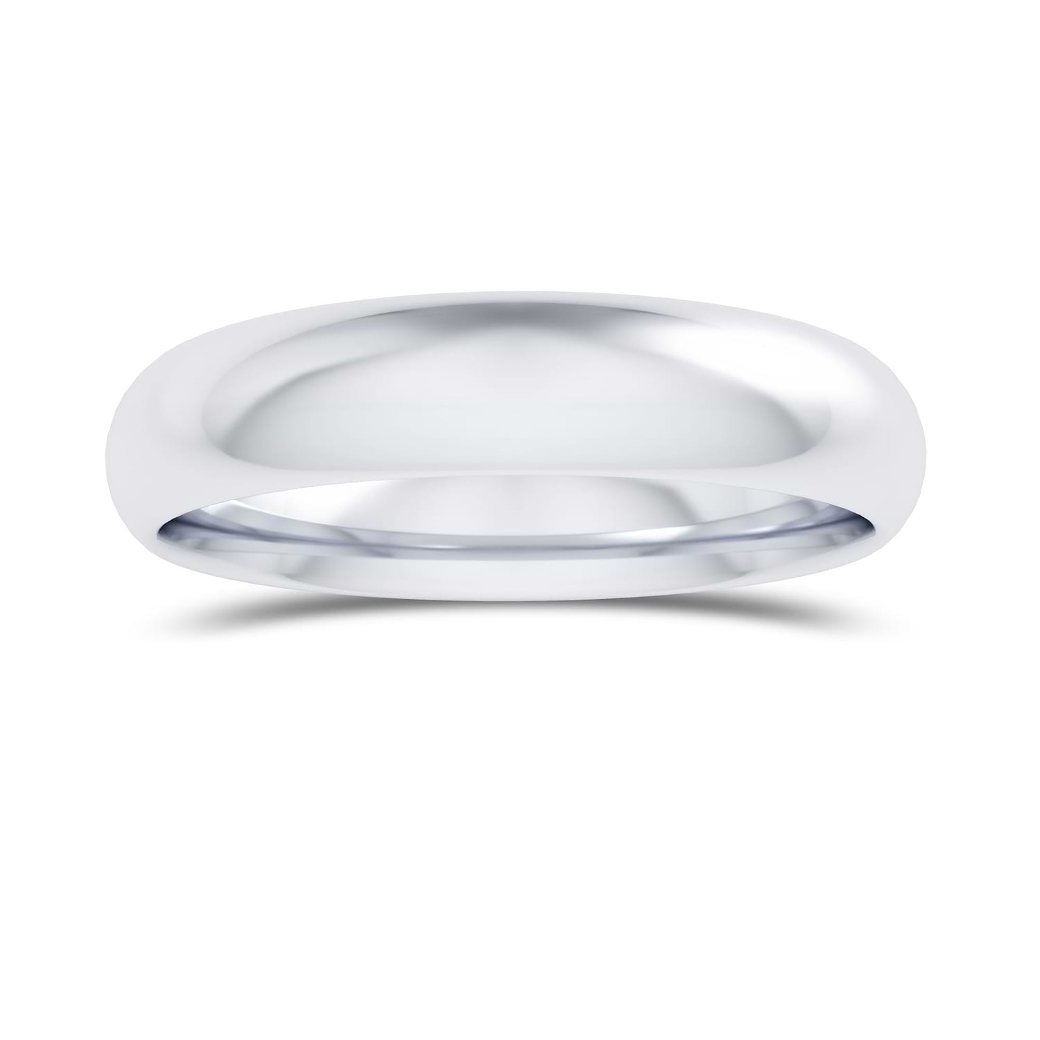 Comfort Fit Domed Wedding Band-4.0MM