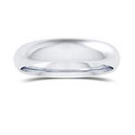 Comfort Fit Domed Wedding Band-4.0MM