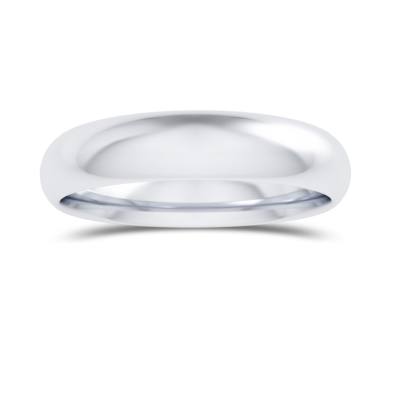 Comfort Fit Domed Wedding Band-4.0MM