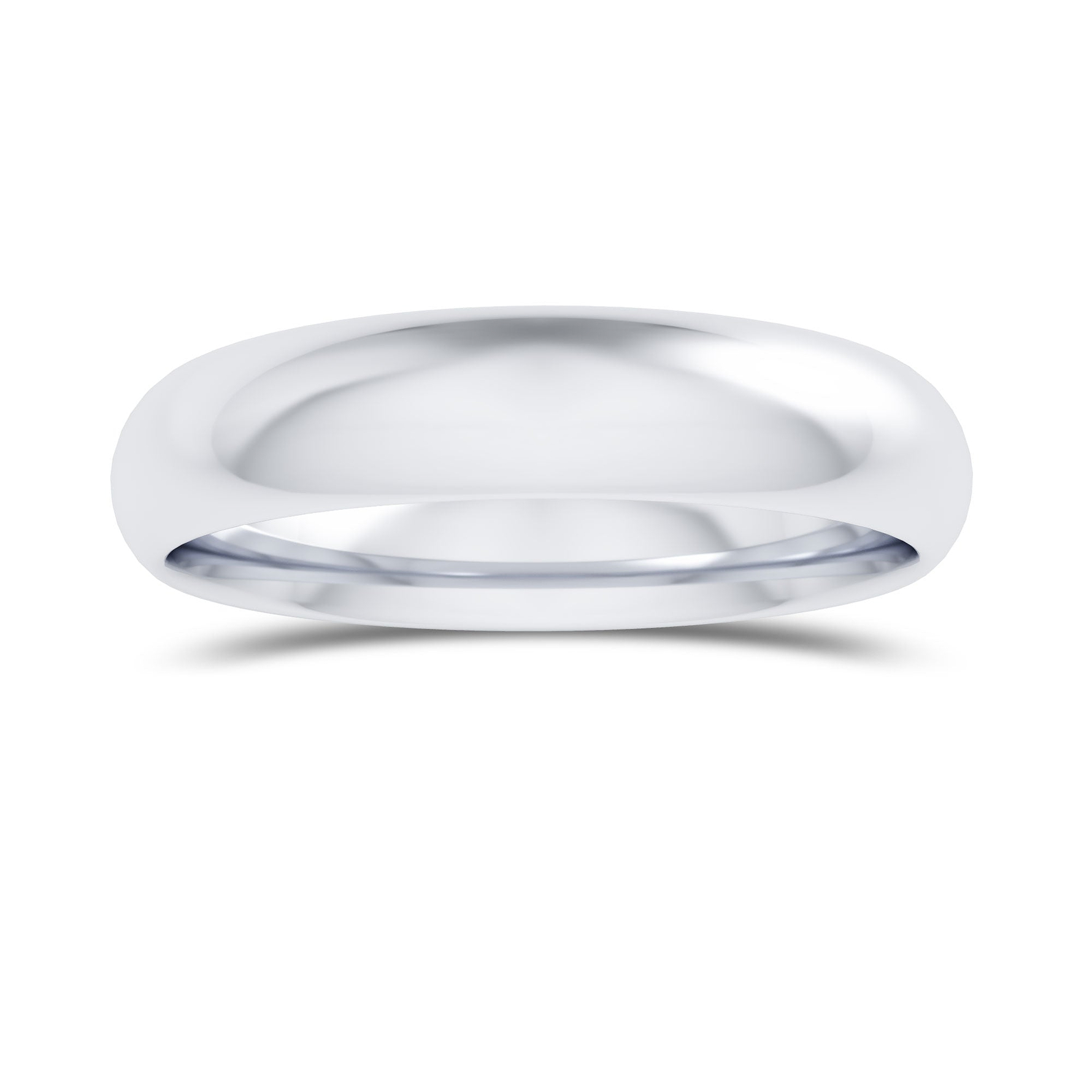 Comfort Fit Domed Wedding Band-4.0MM