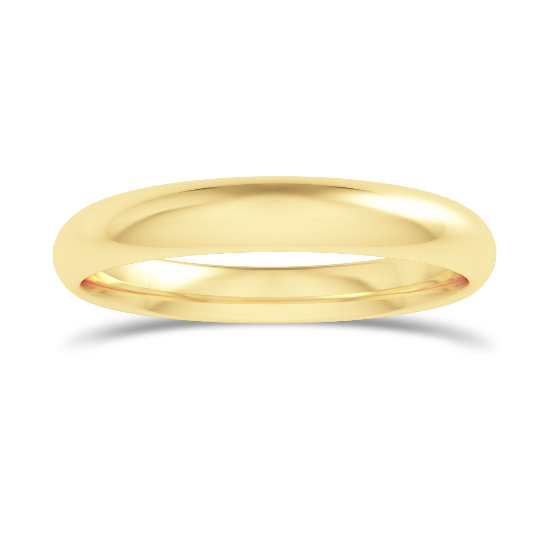 Comfort Fit Domed Wedding Band-3.0MM - 5