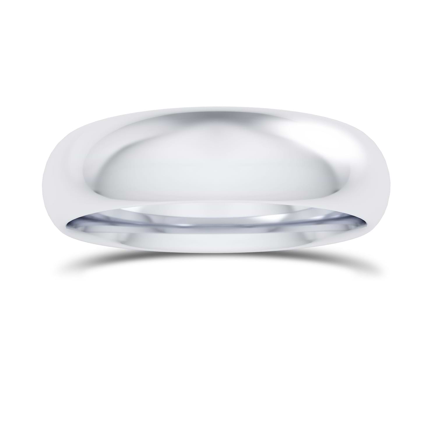 Comfort Fit Domed Wedding Band-5.0MM