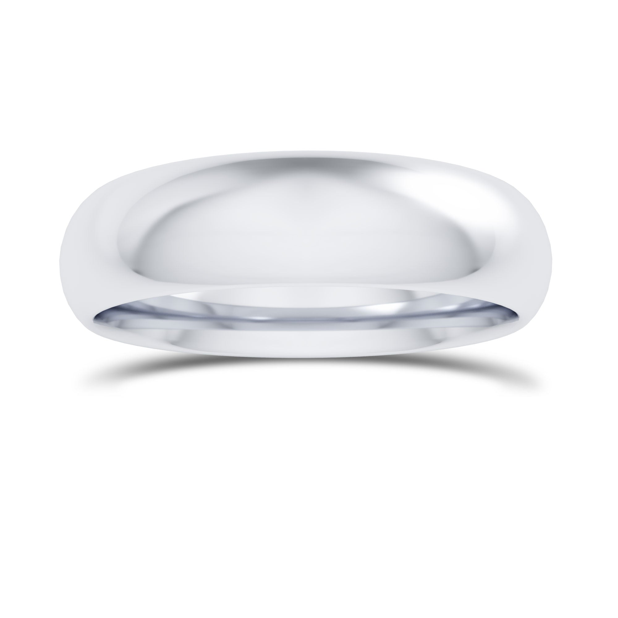 Comfort Fit Domed Wedding Band-5.0MM
