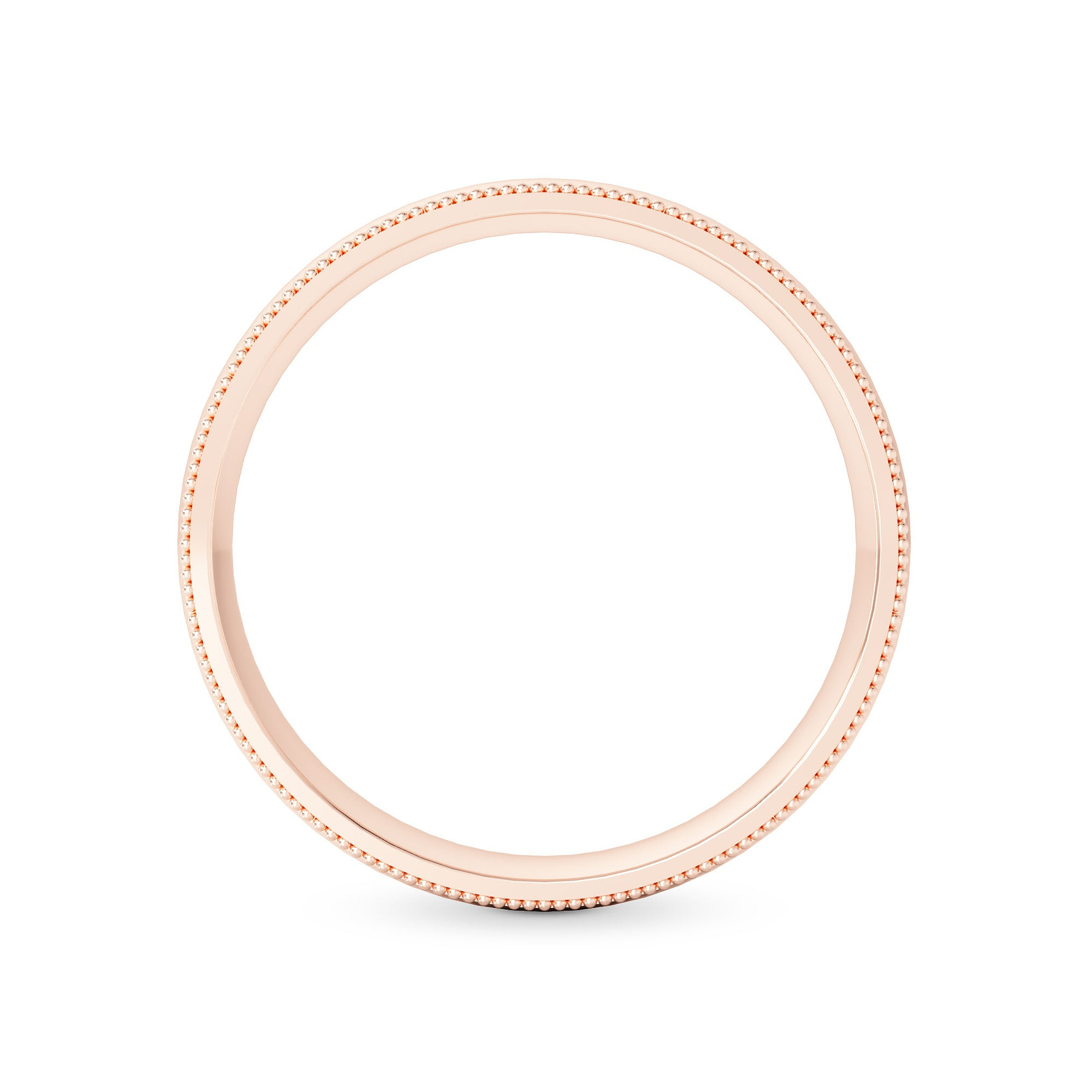 Wedding Band with Milgrain-4.0MM - 10