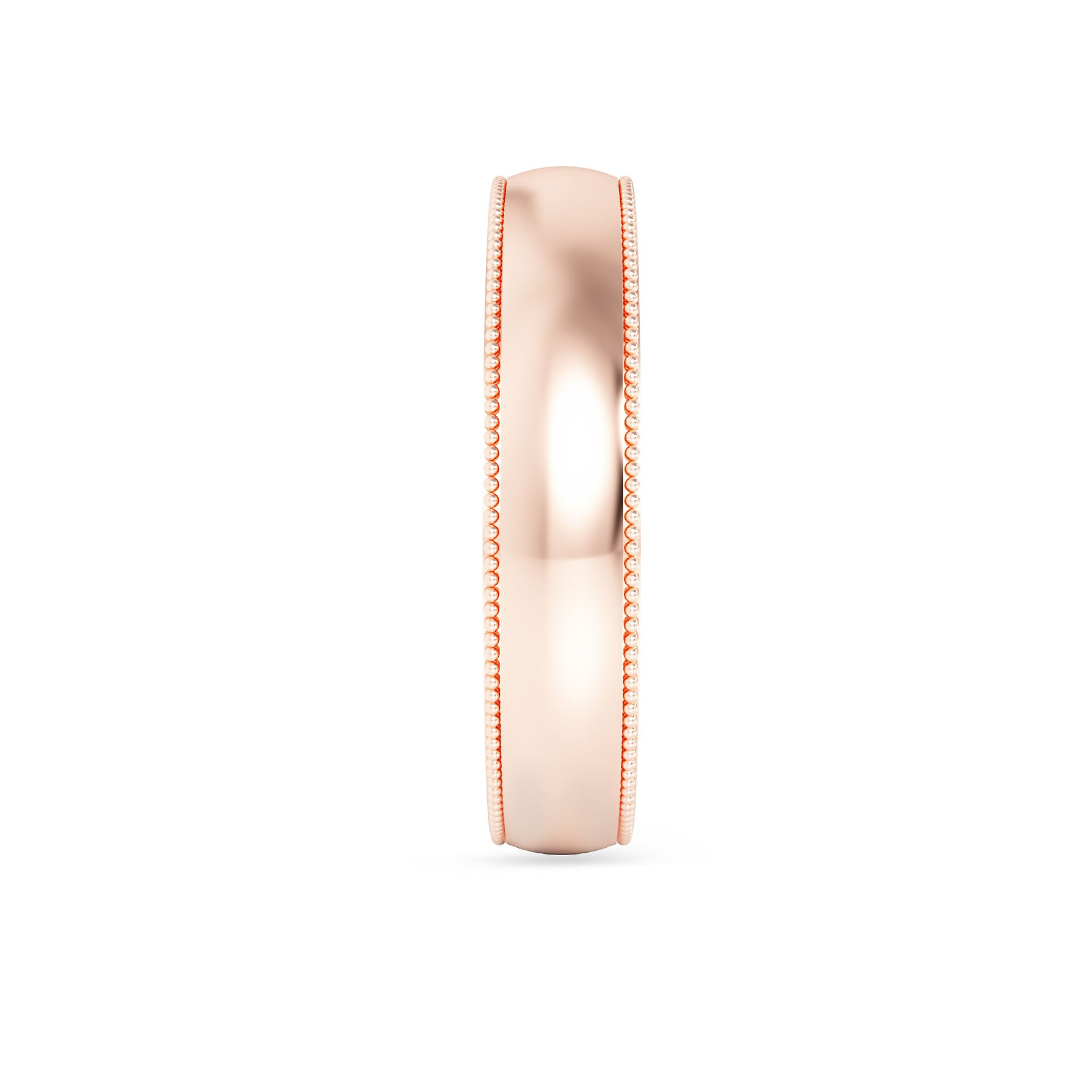Wedding Band with Milgrain-4.0MM - 11