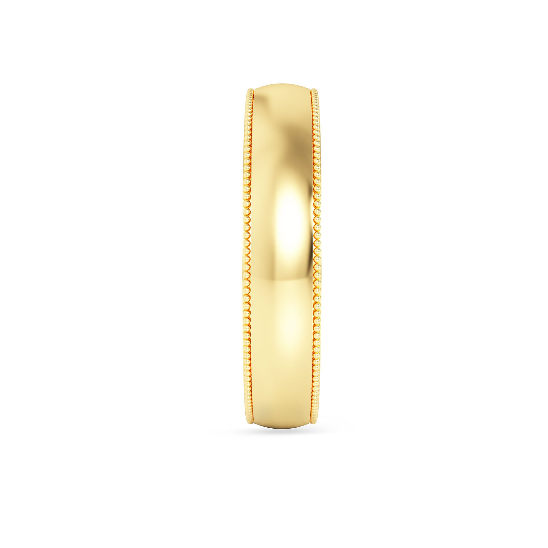 Wedding Band with Milgrain-4.0MM - 7
