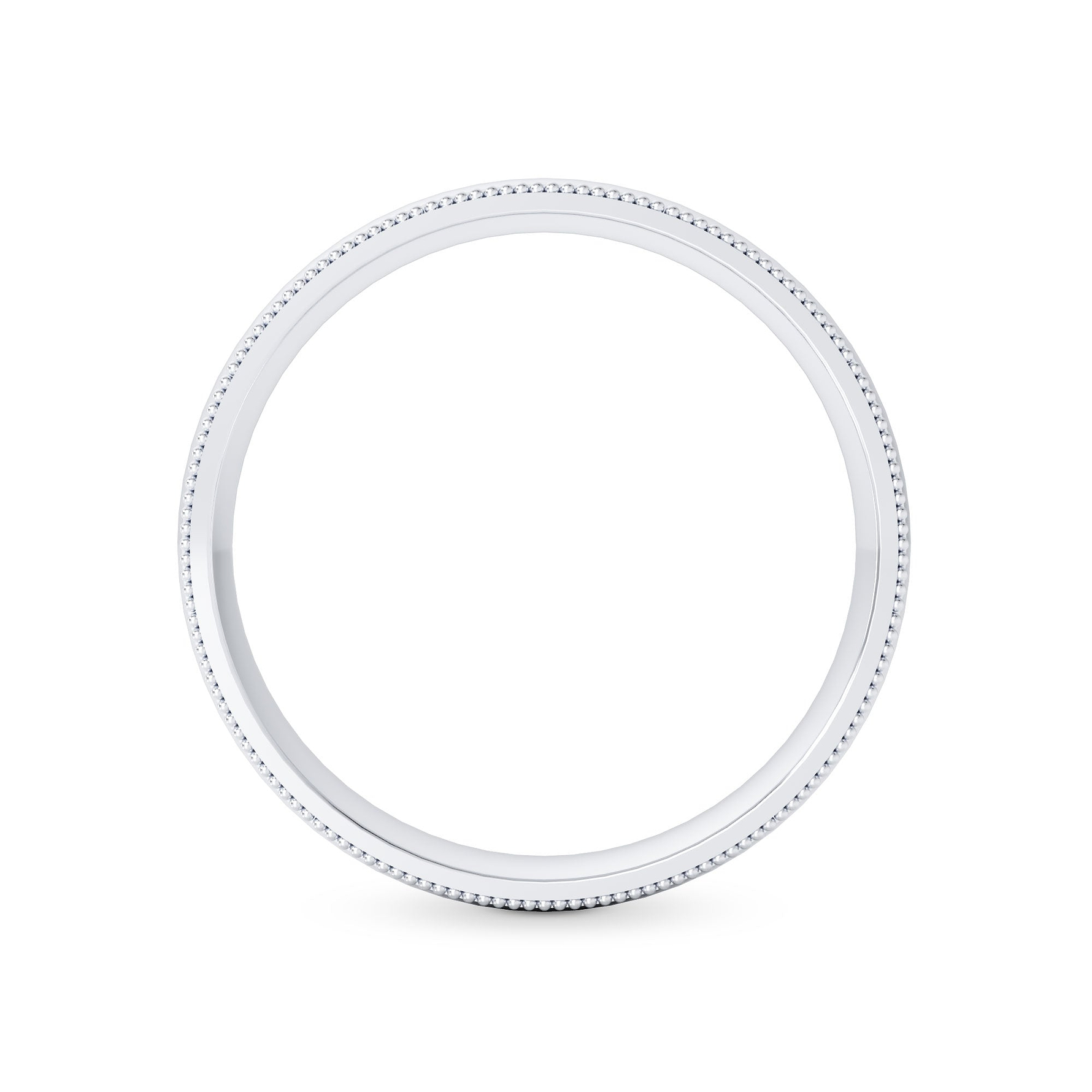 Wedding Band with Milgrain-4.0MM - 2