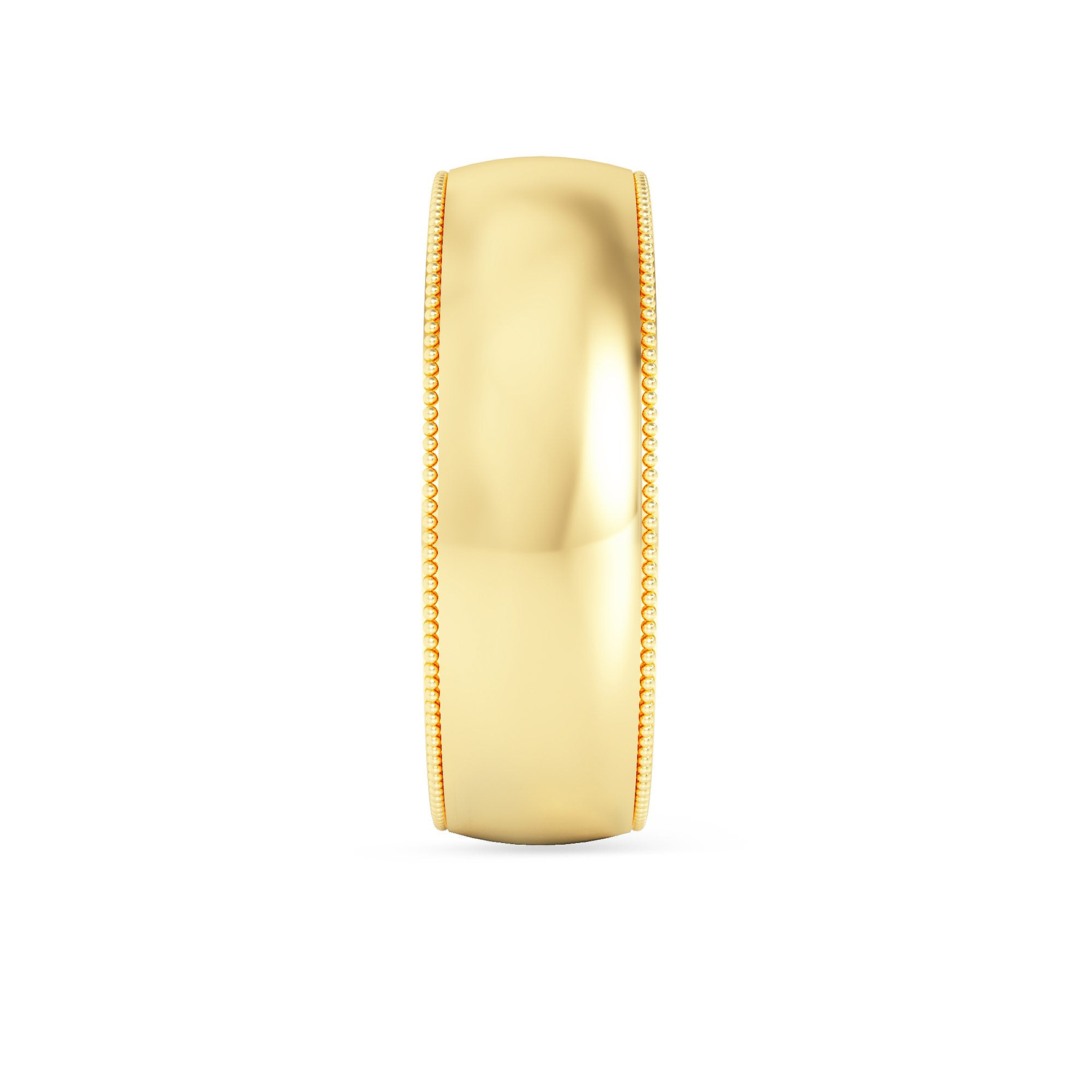 Wedding Band with Milgrain-6.0MM - 7