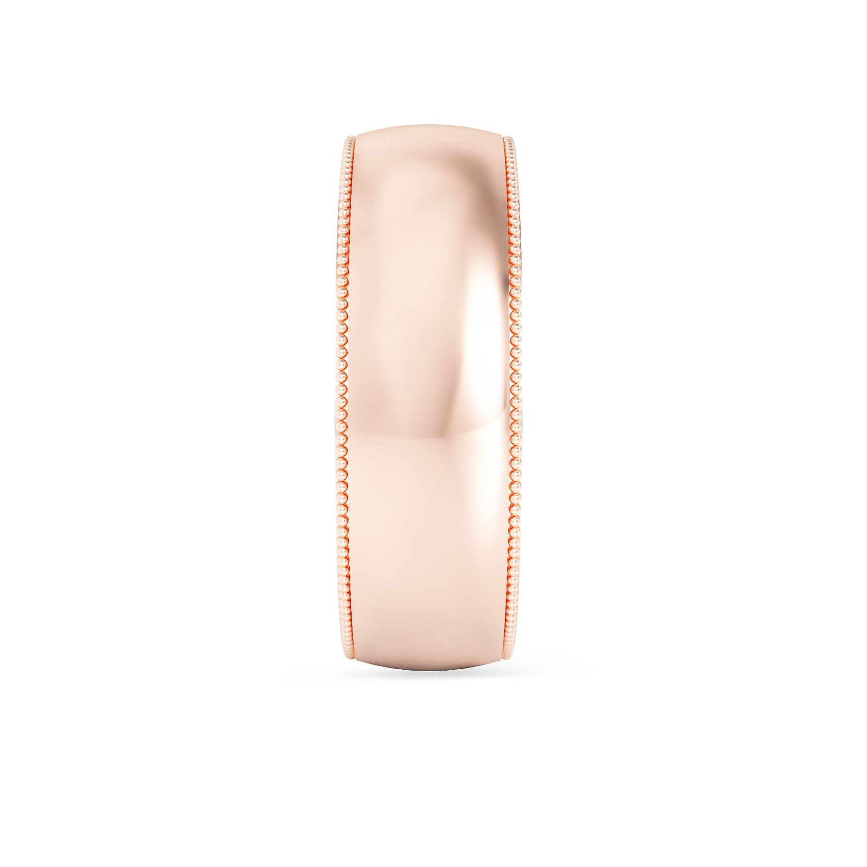 Wedding Band with Milgrain-6.0MM - 11