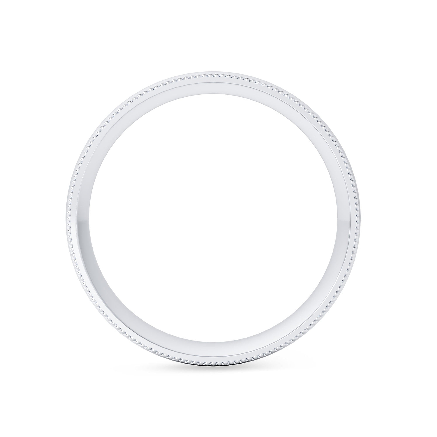 Wedding Band with Milgrain-6.0MM - 2