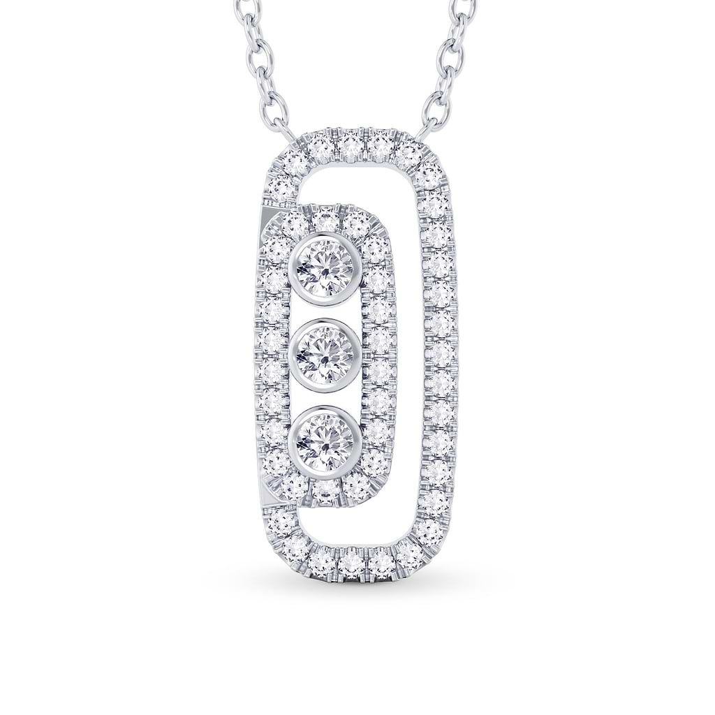 Round Brilliant Diamond Drop Pendant
