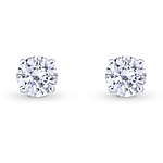 Round Brilliant Diamond Stud Earrings