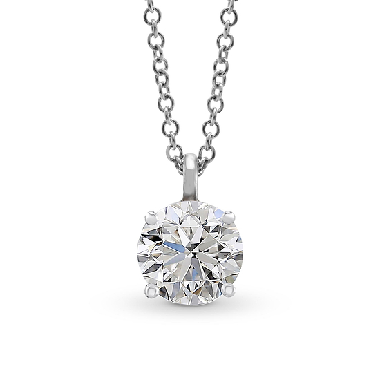 Round Solitaire Diamond Pendant