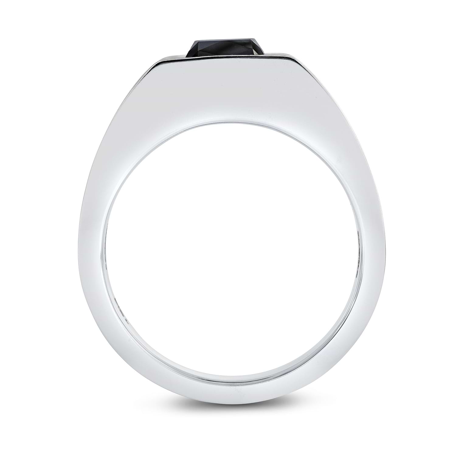 Men's Black Diamond Ring GIA - 2