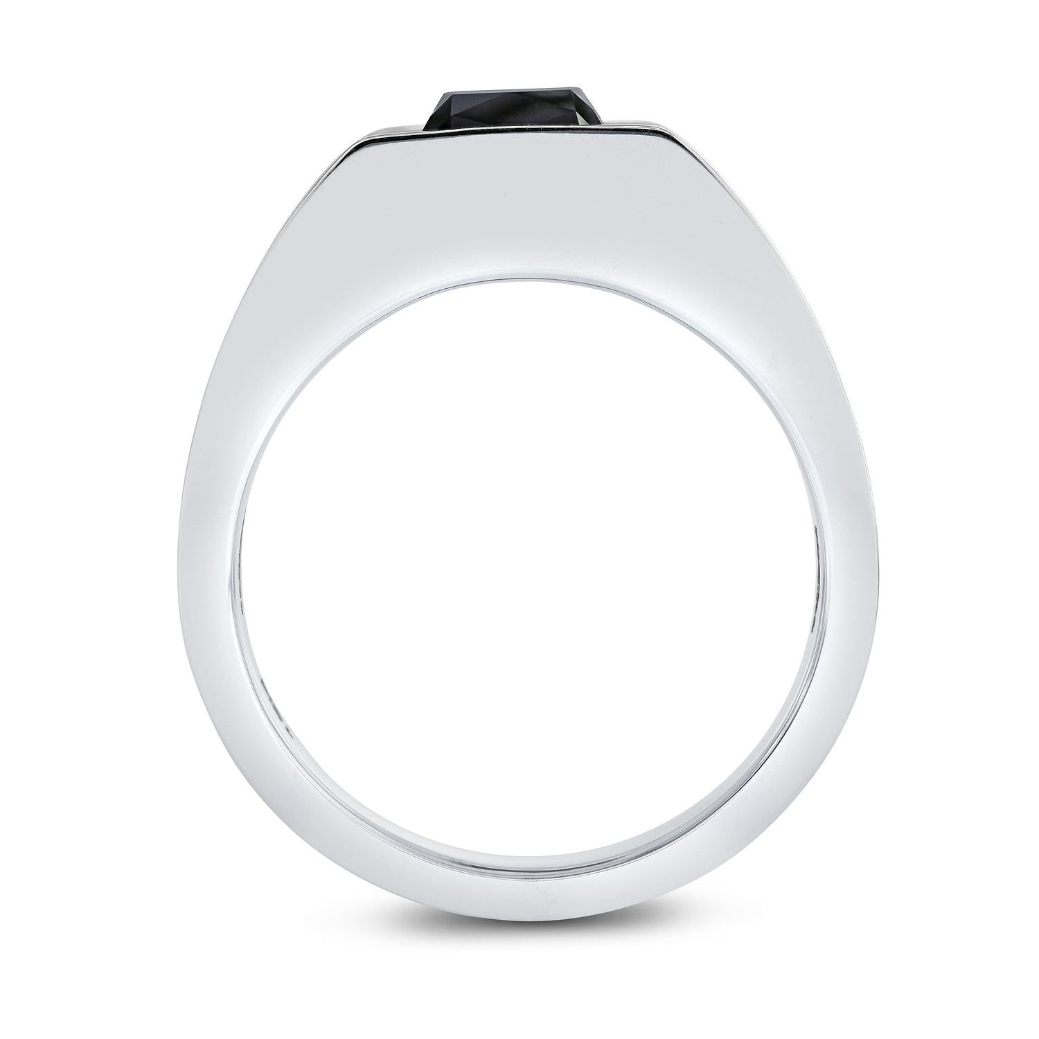 Men's Black Diamond Ring GIA - 2