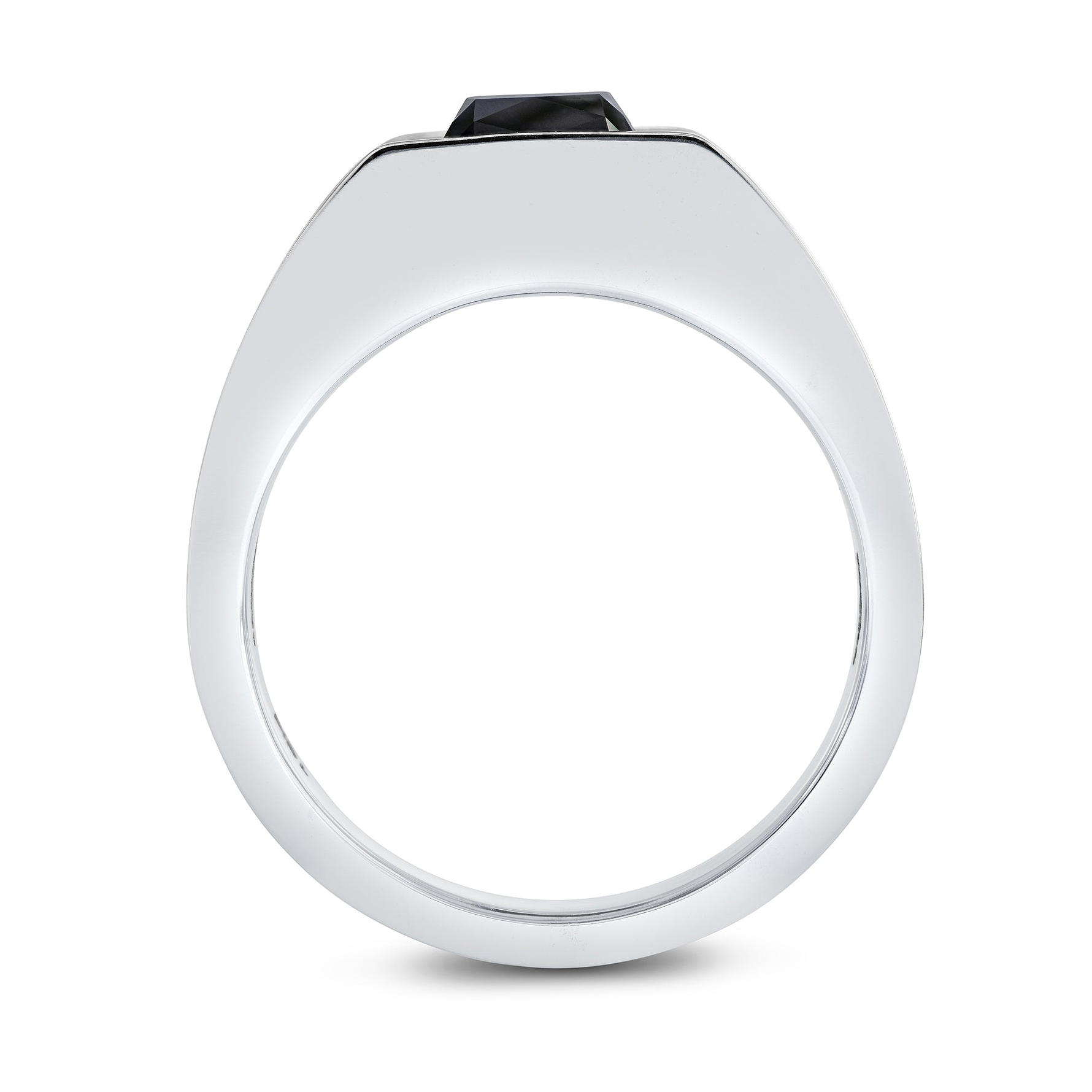 Men's Black Diamond Ring GIA - 2