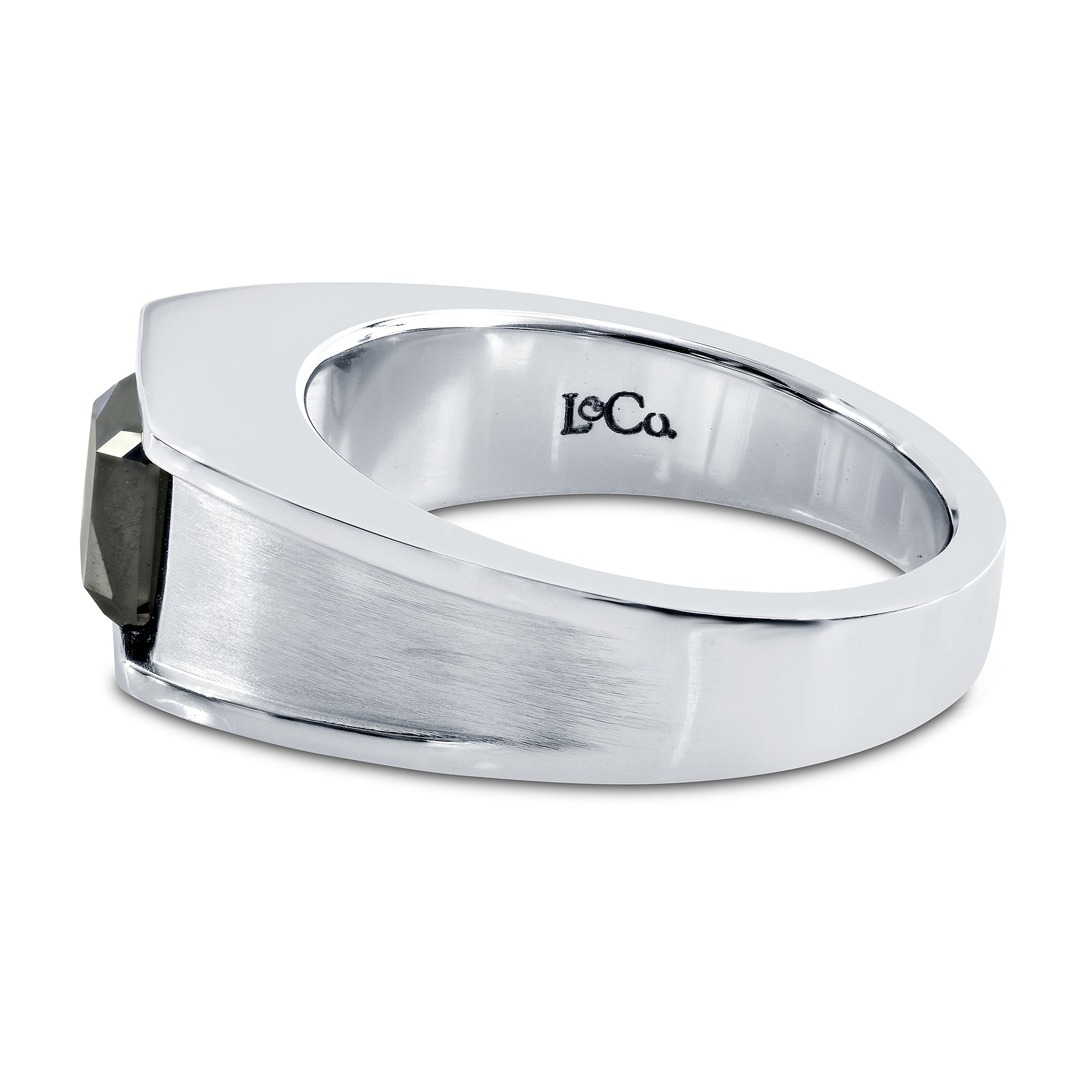 Men's Black Diamond Ring GIA - 3