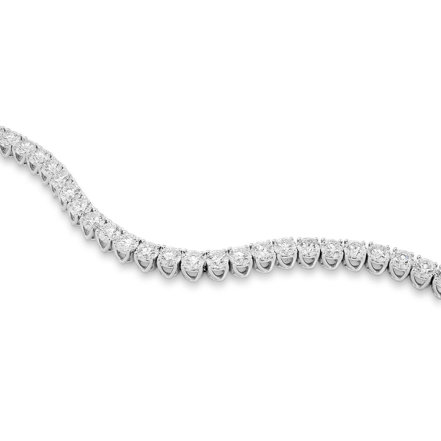 Round Brilliant Diamond Tennis Bracelet - 2