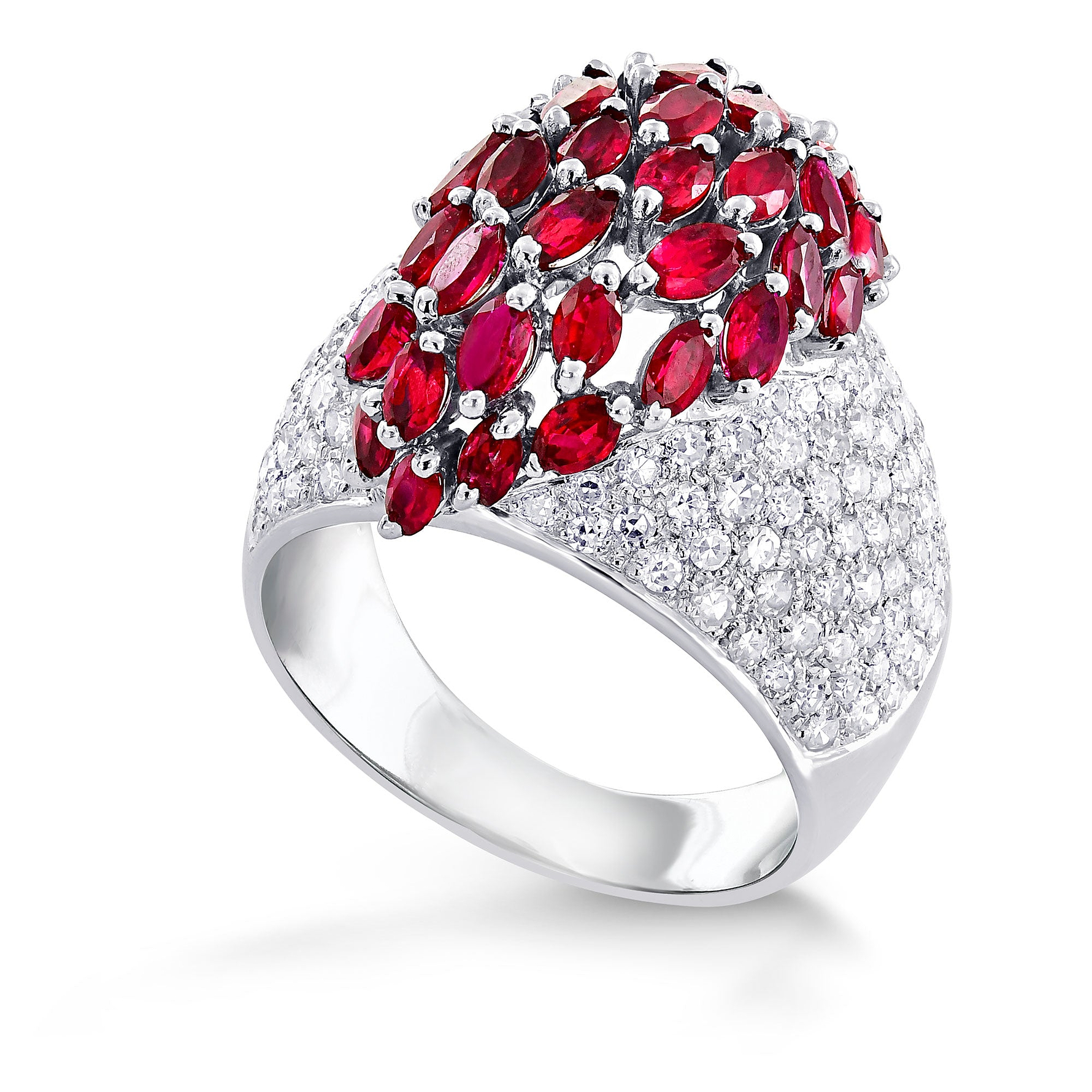 Ruby & Diamond Dress Ring - 3