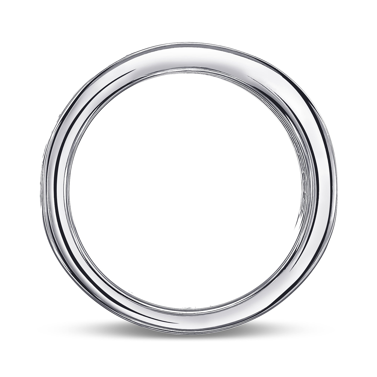 Colorless Four Rows Half Eternity Band - 2