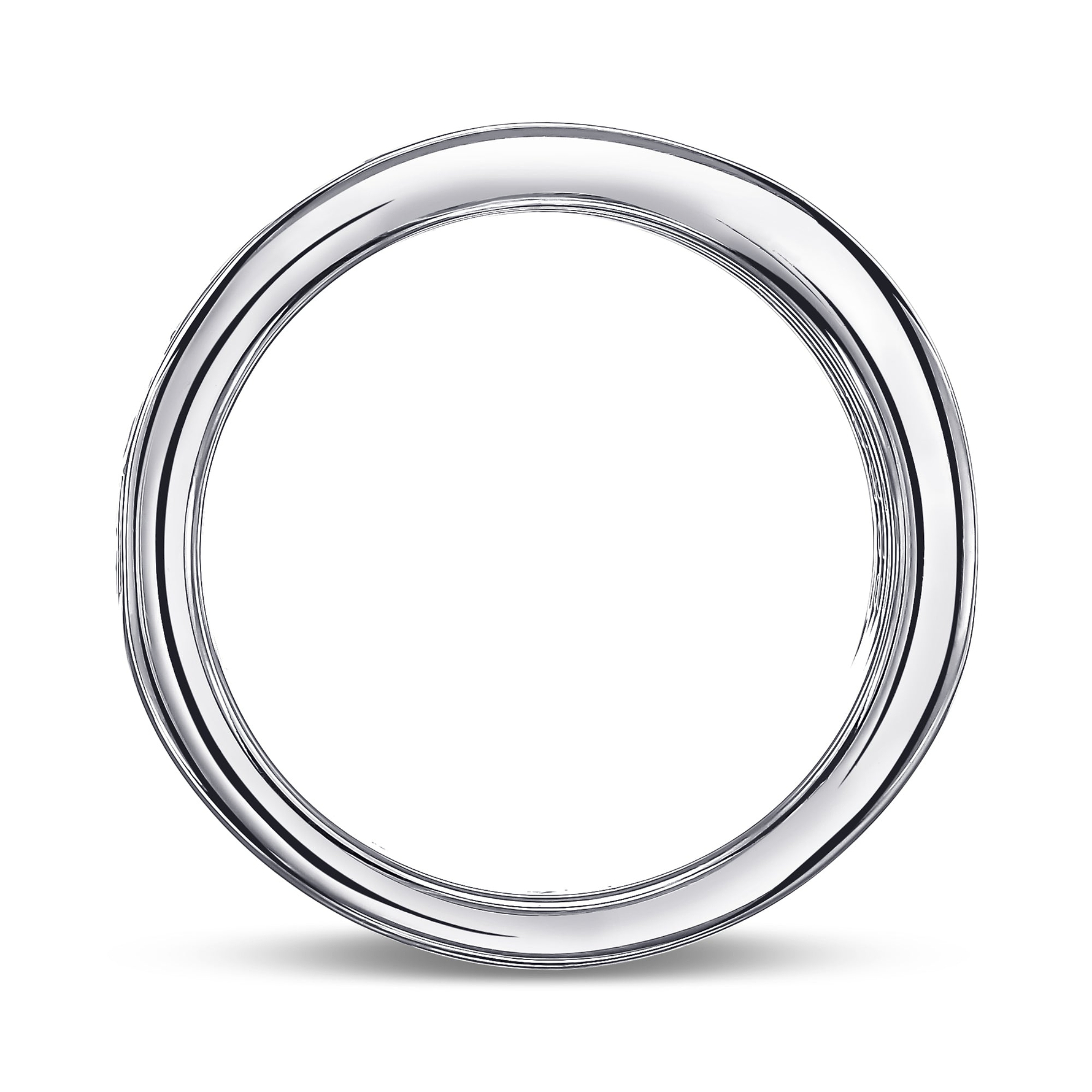 Colorless Four Rows Half Eternity Band - 2