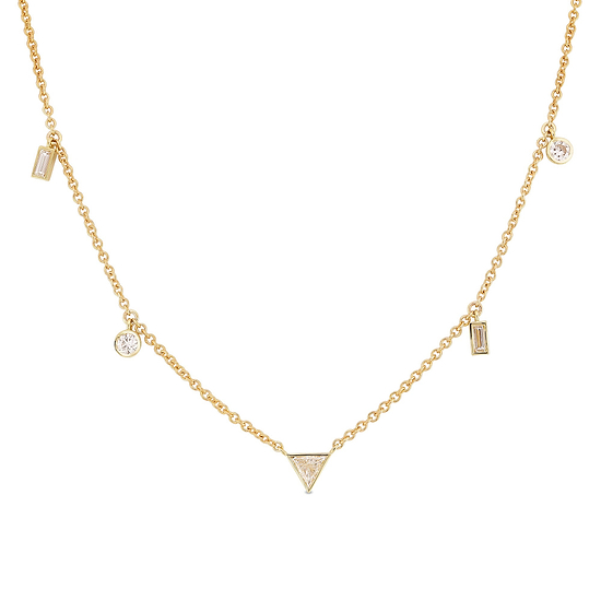 Mixed Shape Diamond Necklace