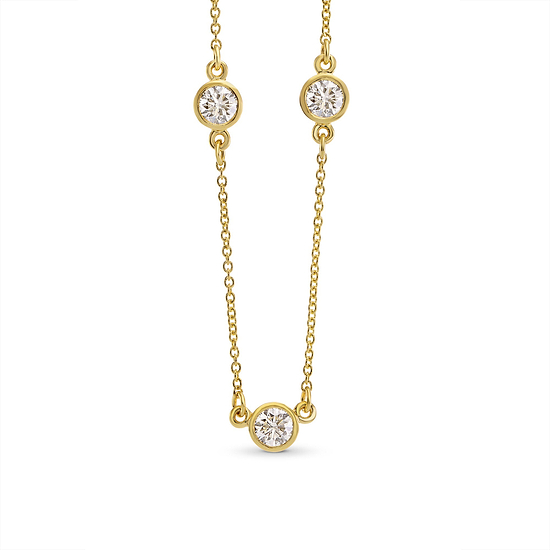 Diamond Necklace with Round Brilliants