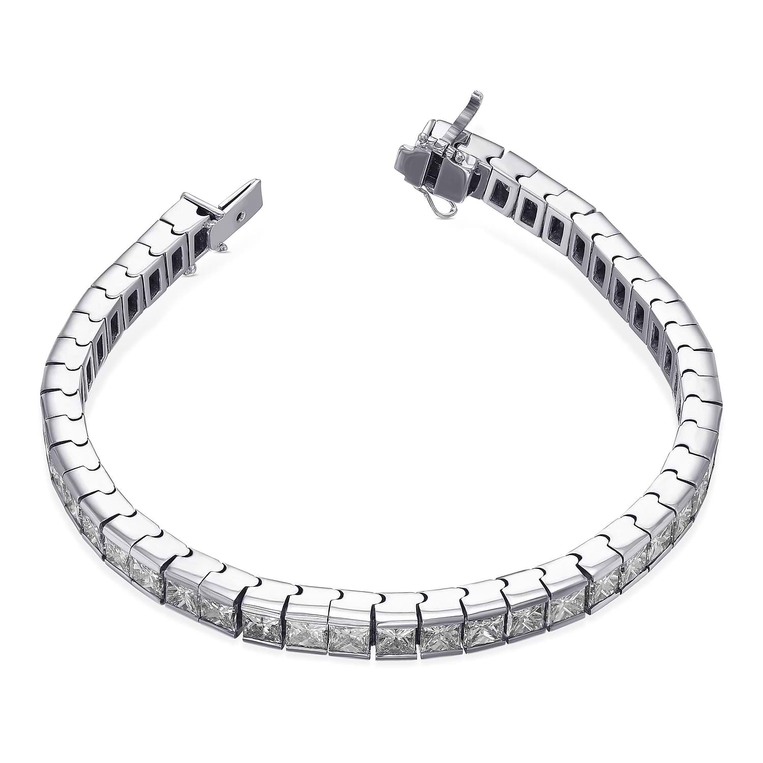 White Princess Diamond Tennis Bracelet - 2