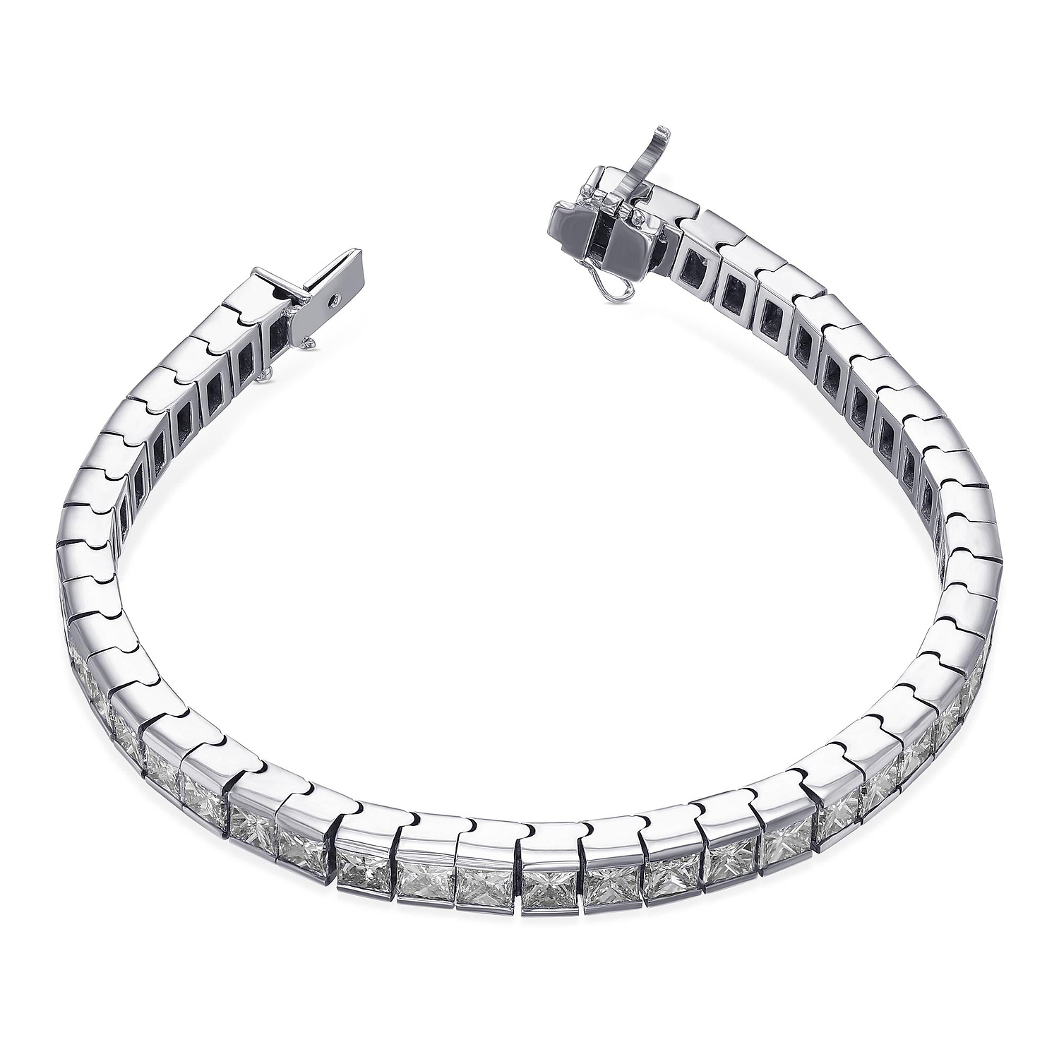 White Princess Diamond Tennis Bracelet - 2
