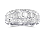 White Diamond Bombe Ring