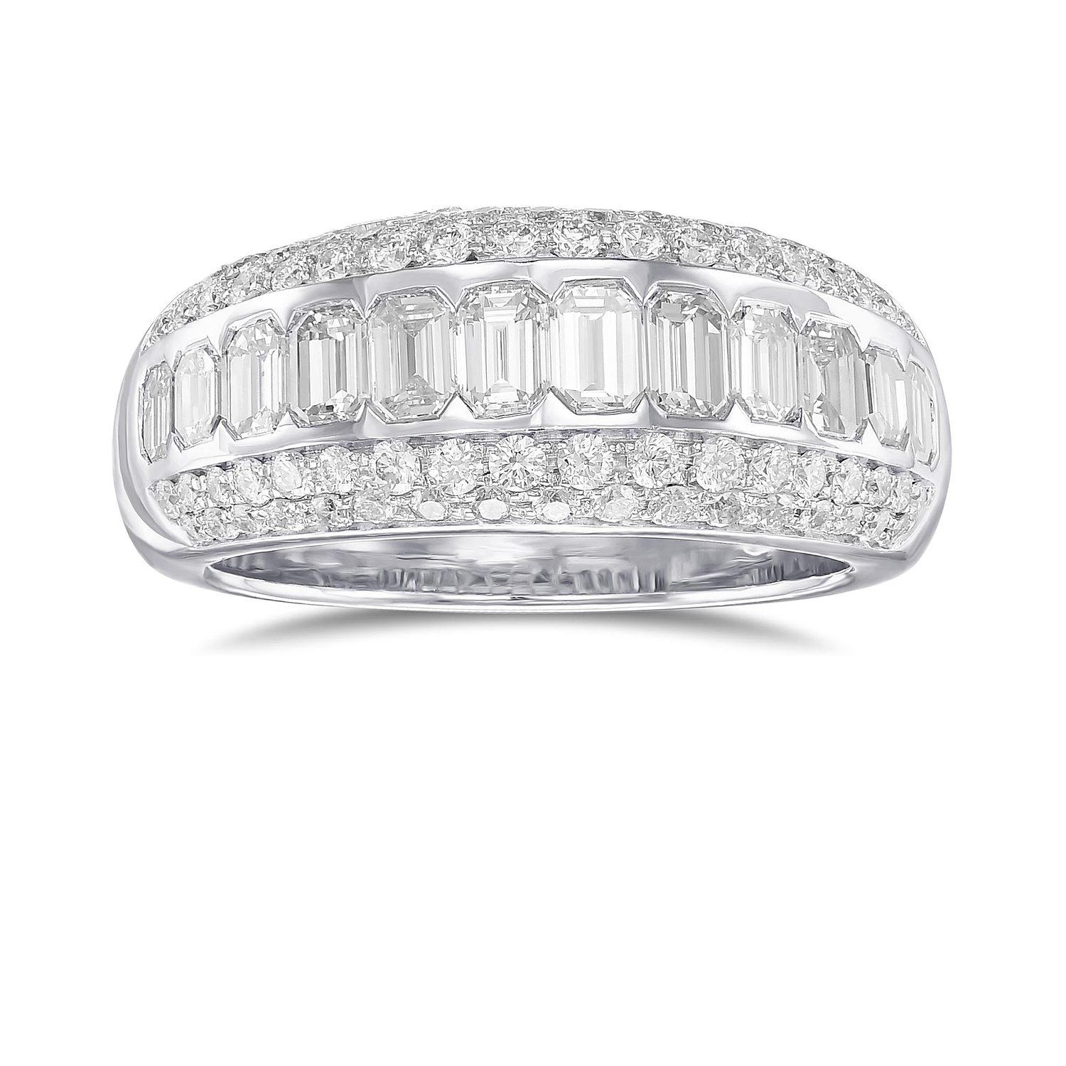 White Diamond Bombe Ring