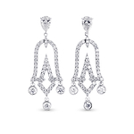 Chandelier Pear Shape Drop Earrings