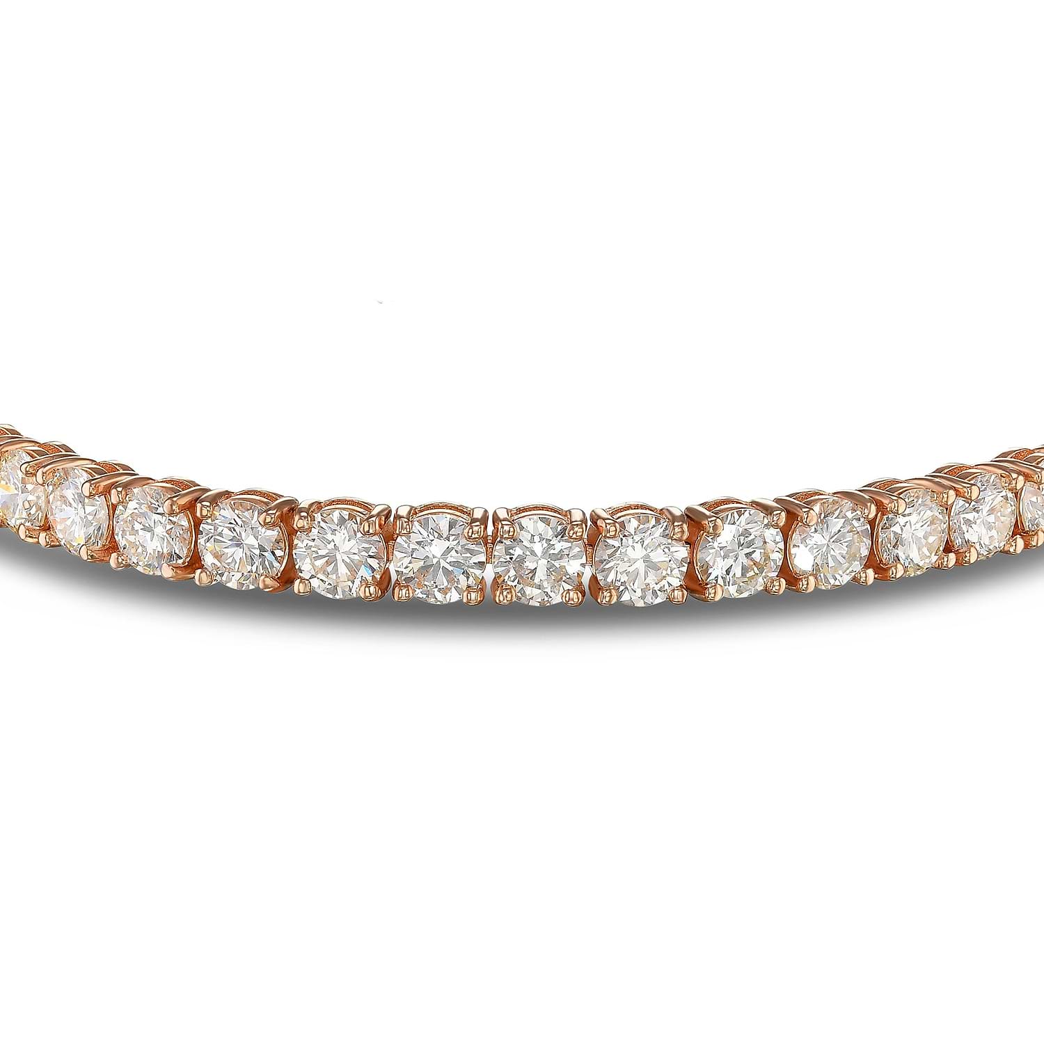 Brilliant White Diamond Prong Tennis Bracelet - 2