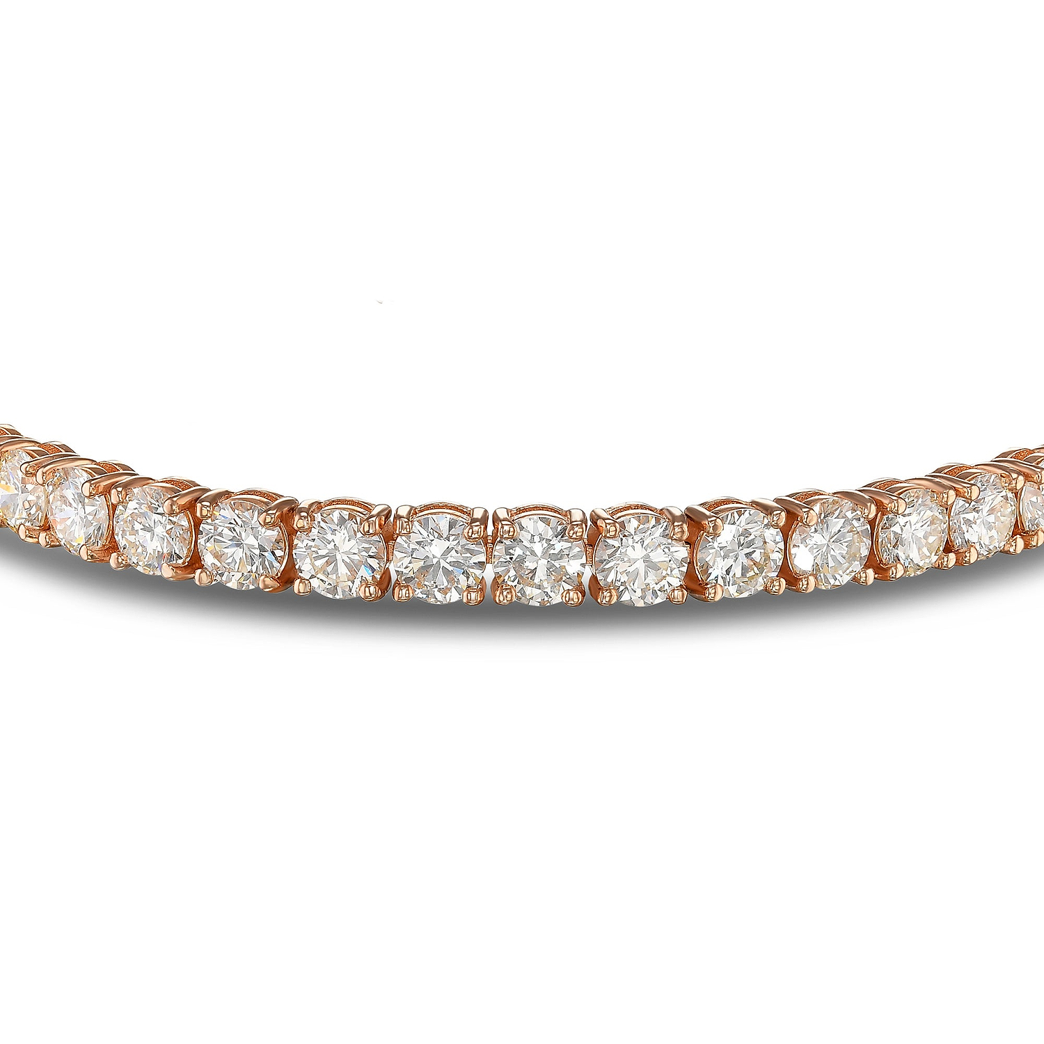 Brilliant White Diamond Prong Tennis Bracelet - 2