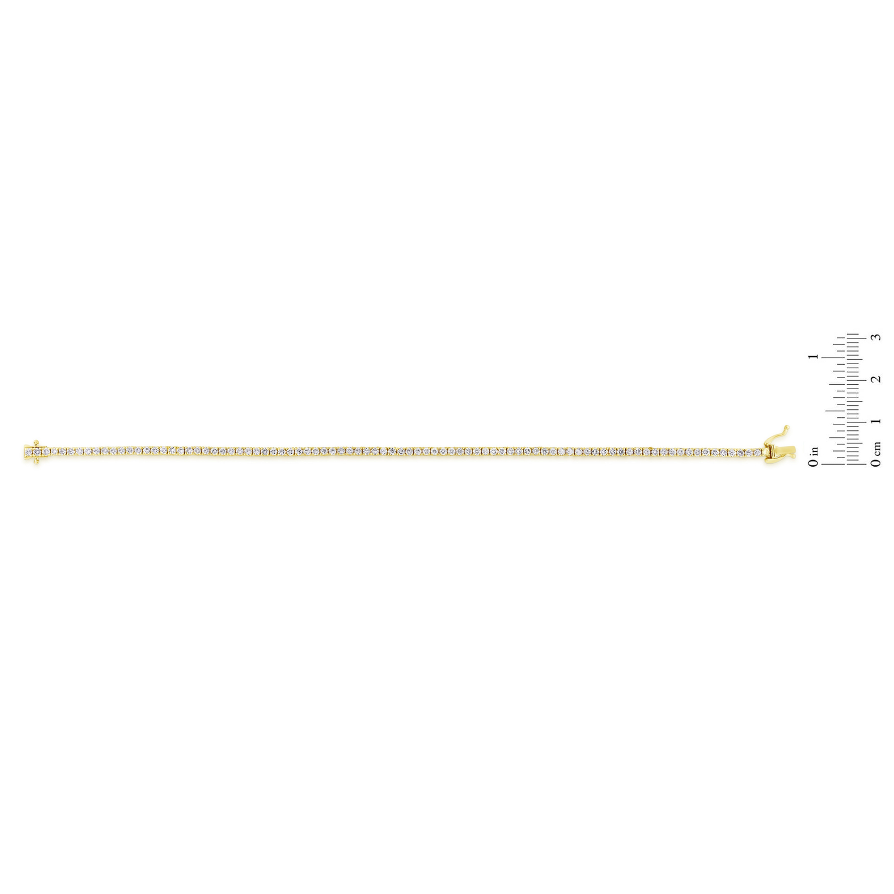 Round White Diamond Tennis Bracelet - 9