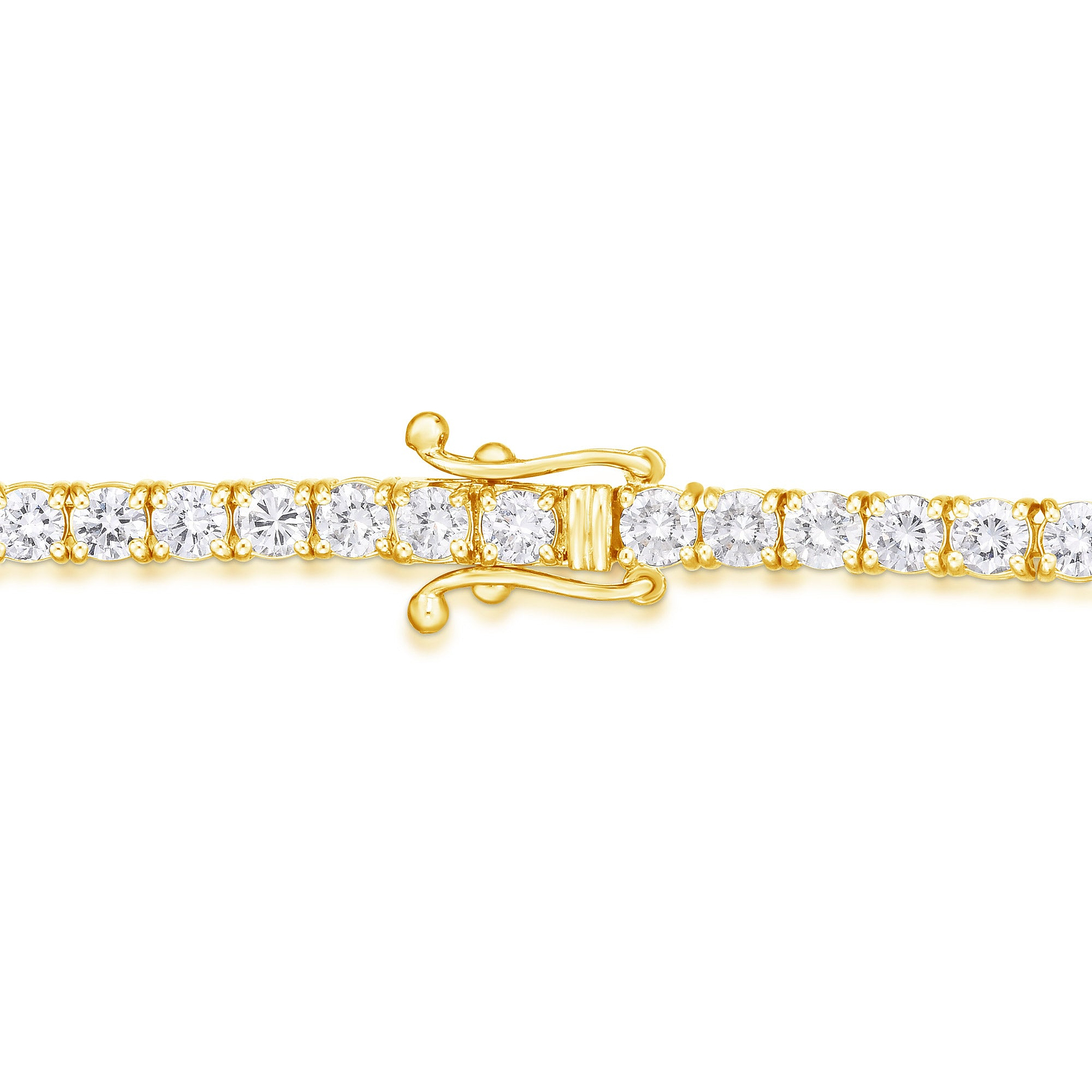 Round White Diamond Tennis Bracelet - 6