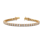 Round White Diamond Tennis Bracelet