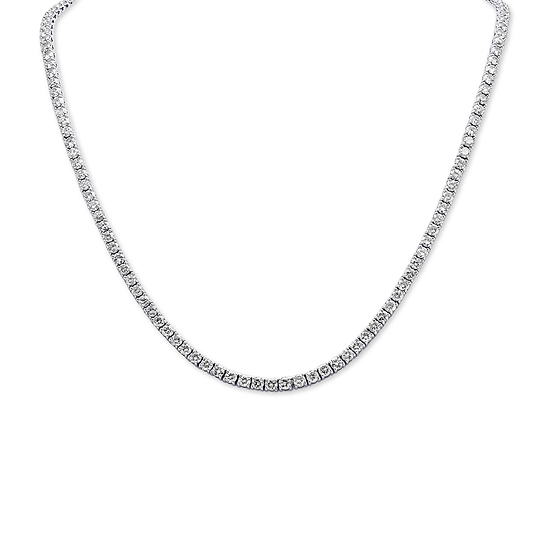White Diamond Tennis Necklace
