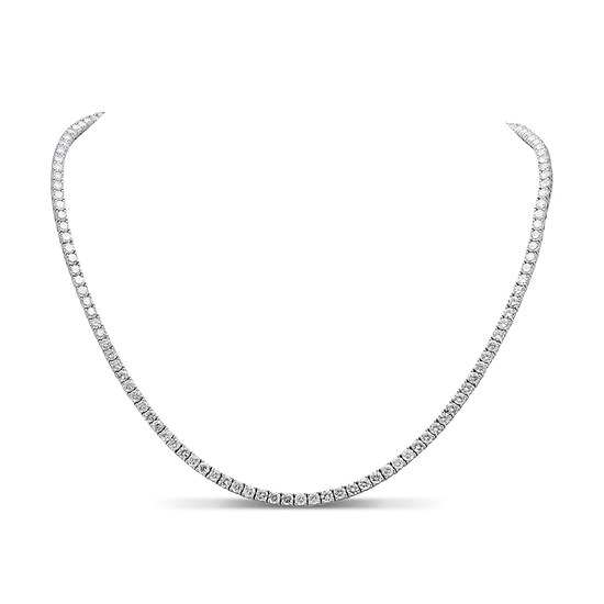 White Diamond Tennis Necklace