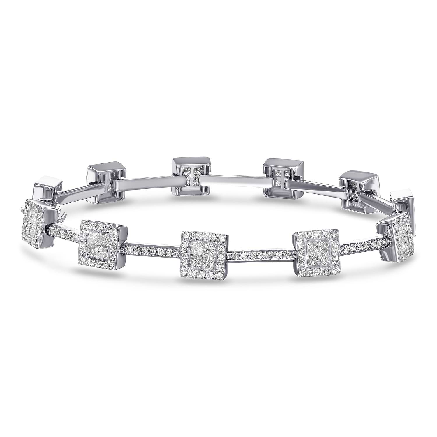 White Diamond Pave Bracelet
