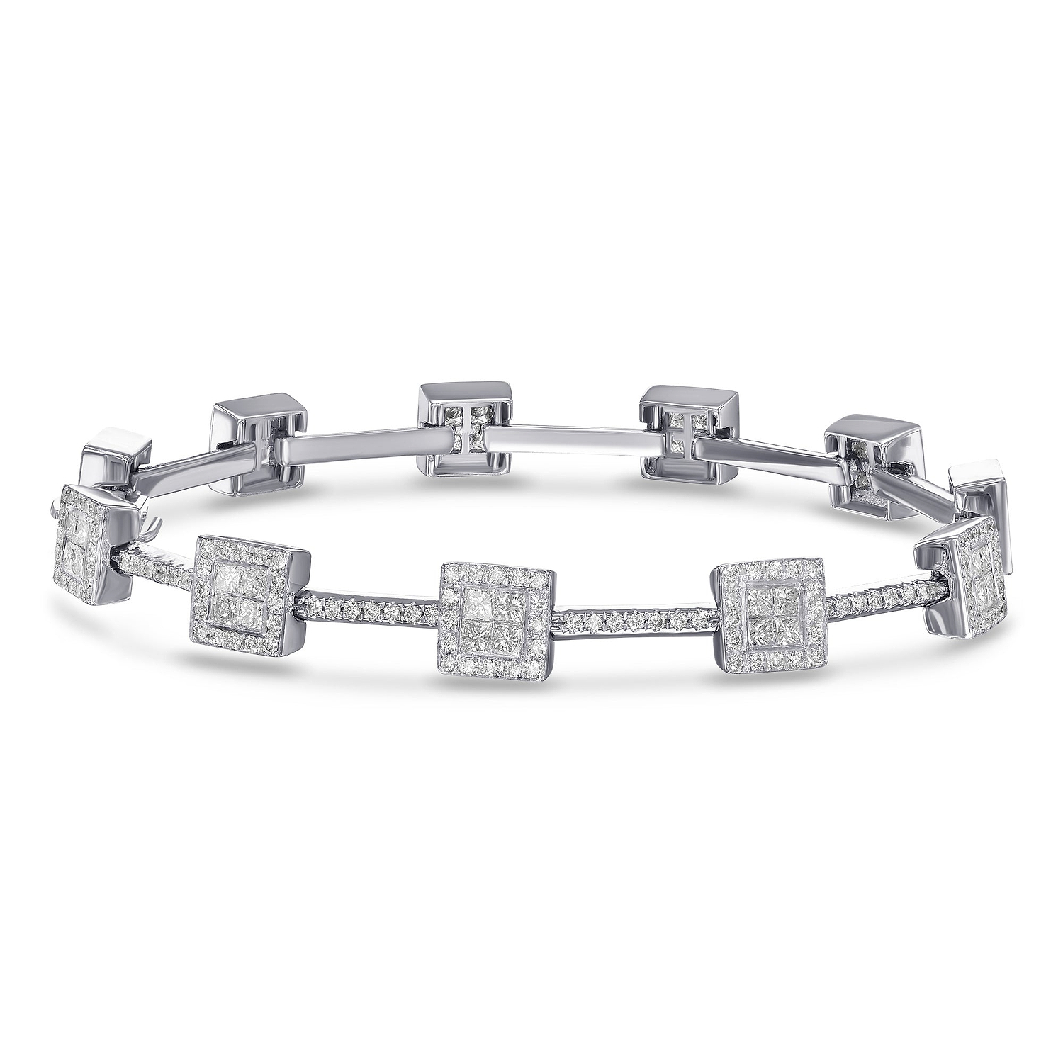 White Diamond Pave Bracelet