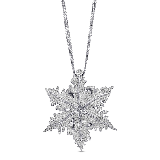 White Diamond Pave Couture Pendant